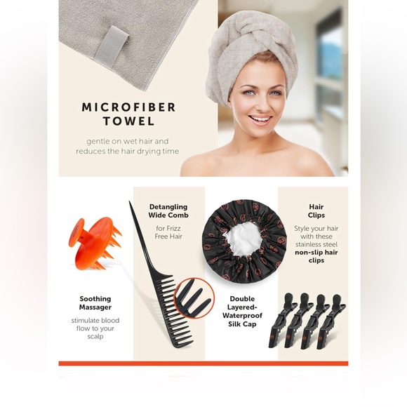 NIB📦 Curl Factory 8Pcs Hair👩🏻🦱👱♀️👩🏽🦱👵🏽🙎🏿♀️👩🏼🦰Care Kit - Picture 8 of 9